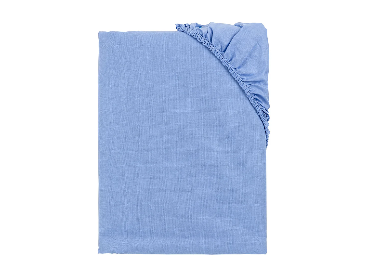 Drap-housse élastique 100 % coton respirant Bleu clair