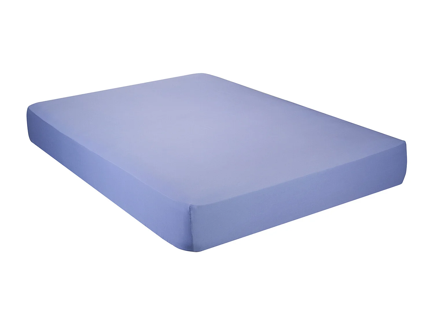 Drap-housse élastique 100 % coton respirant Bleu clair