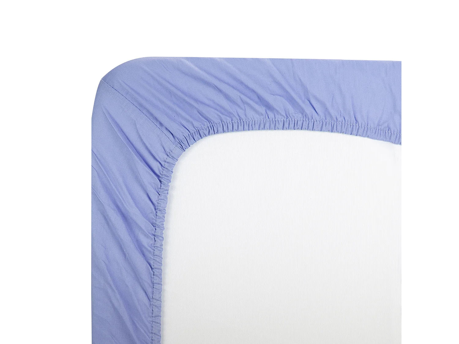 Drap-housse élastique 100 % coton respirant Bleu clair