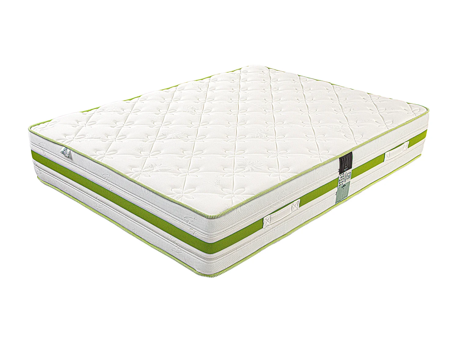 Ensemble Matelas 140x190 cm, Rêverie, 30 cm + sommier beige + 2 oreillers + couette + TDL