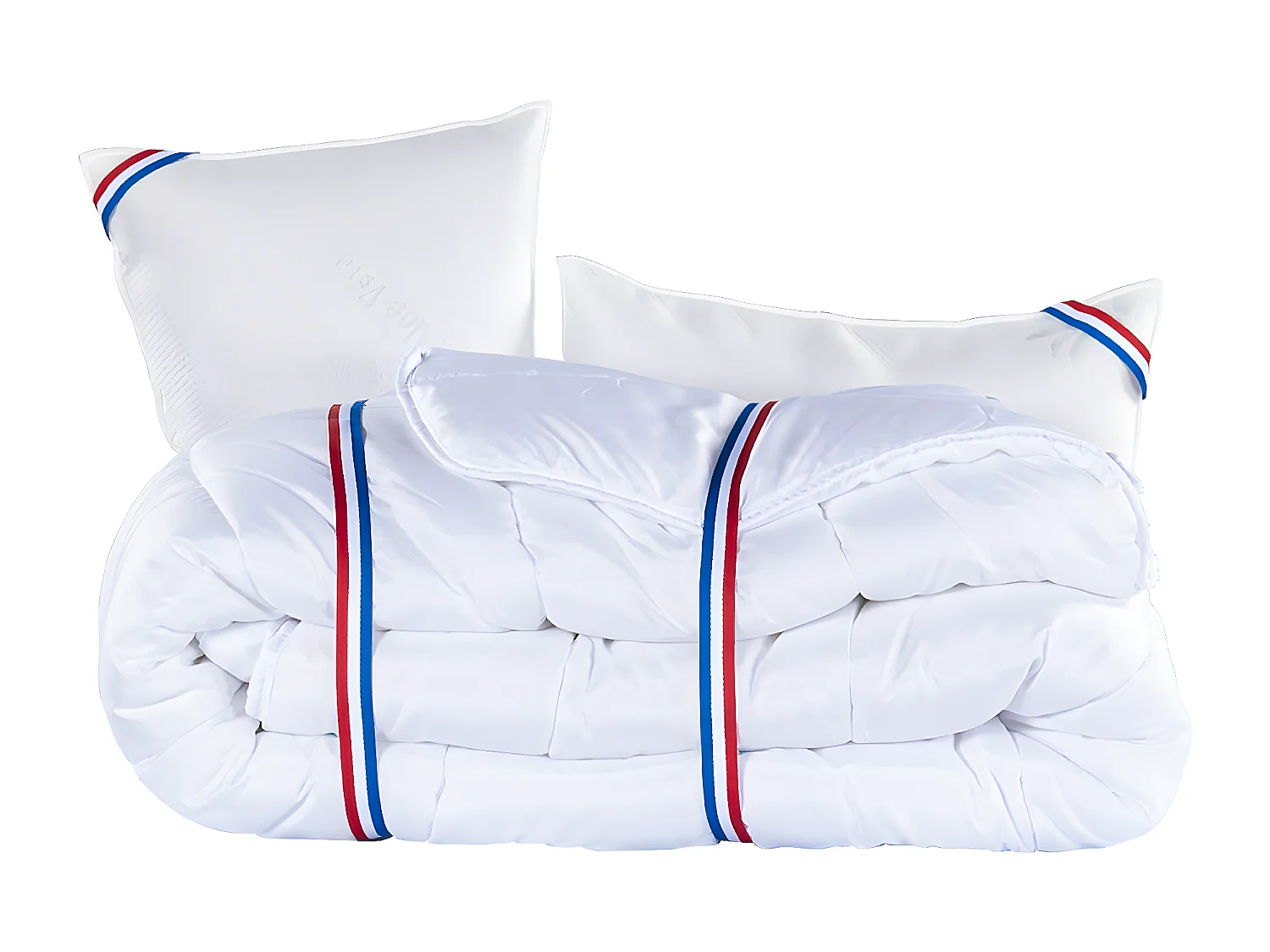 Ensemble Matelas 140x190 cm, Zen, 20 cm + sommier blanc + 2 oreillers + couette