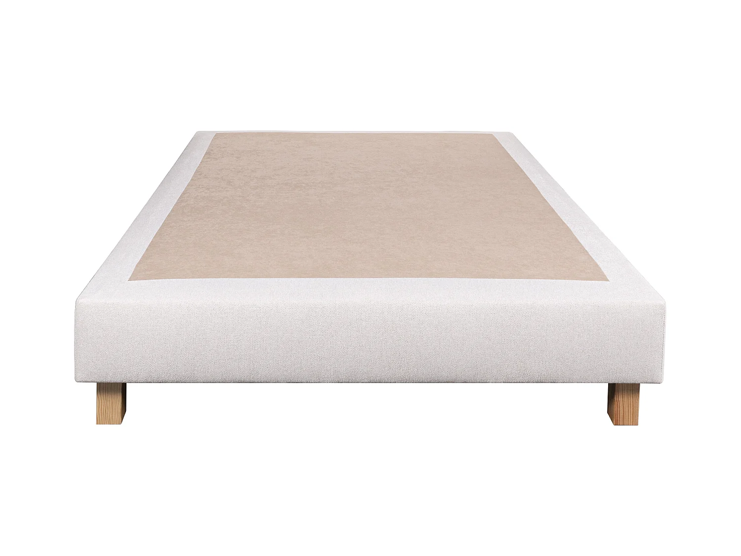 Ensemble Matelas 160x200 cm, Sérénité, 27 cm + sommier beige + 2 oreillers + couette