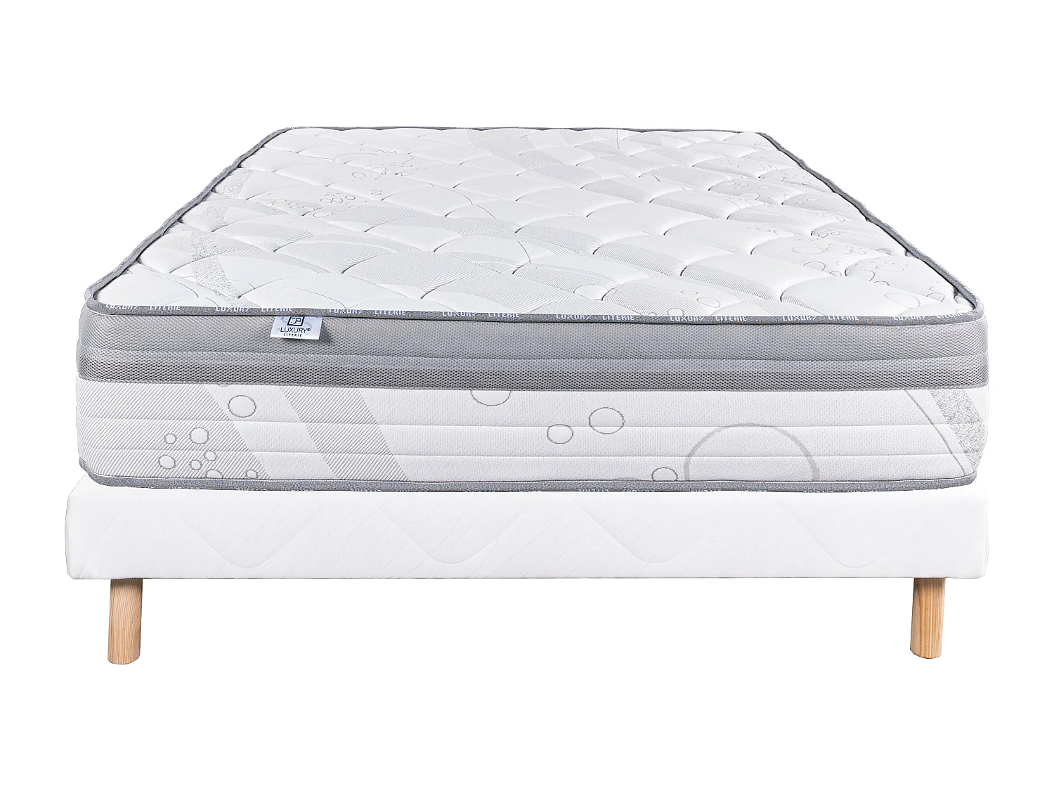 Ensemble Matelas 160x200 cm, Relaxation, 26 cm + sommier blanc
