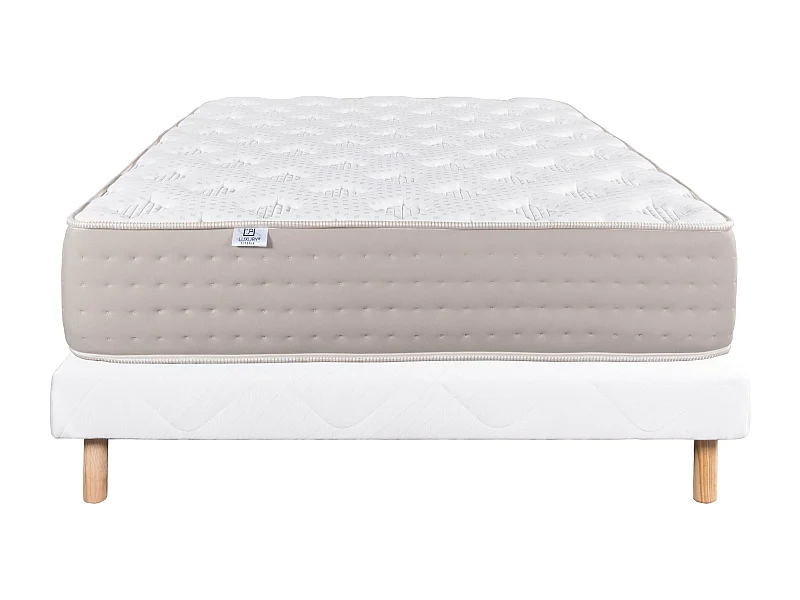 Ensemble Matelas 90x190 cm, Dreamlux, 26 cm + sommier blanc