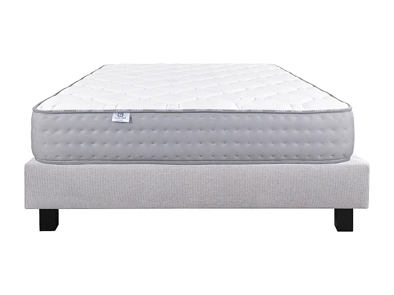 Ensemble Matelas 90x190 cm, Zen, 20 cm + sommier gris