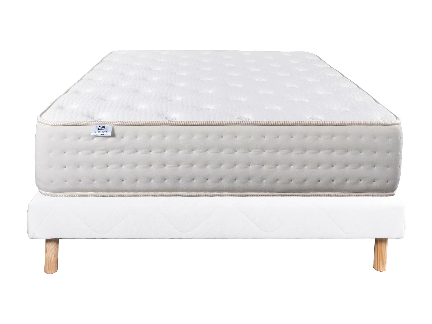 Ensemble Matelas 160x200 cm, Purlux, 26 cm + sommier blanc