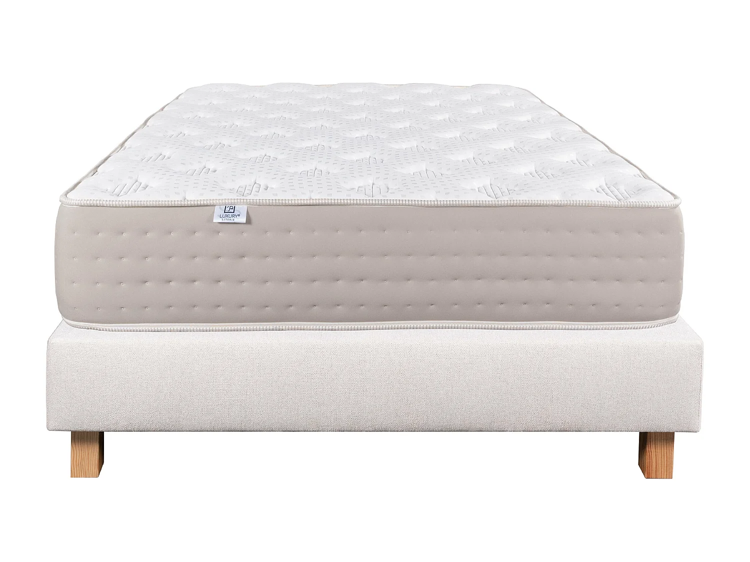 Ensemble Matelas 140x190 cm, Dreamlux, 26 cm + sommier beige