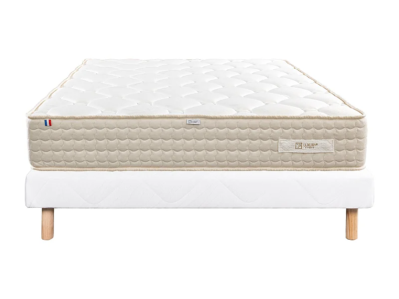 Ensemble Matelas 140x200 cm, Sublime, 20 cm + sommier blanc