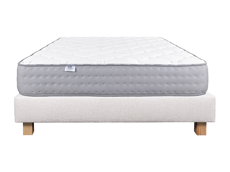 Ensemble Matelas 160x200 cm, Zen, 20 cm + sommier beige