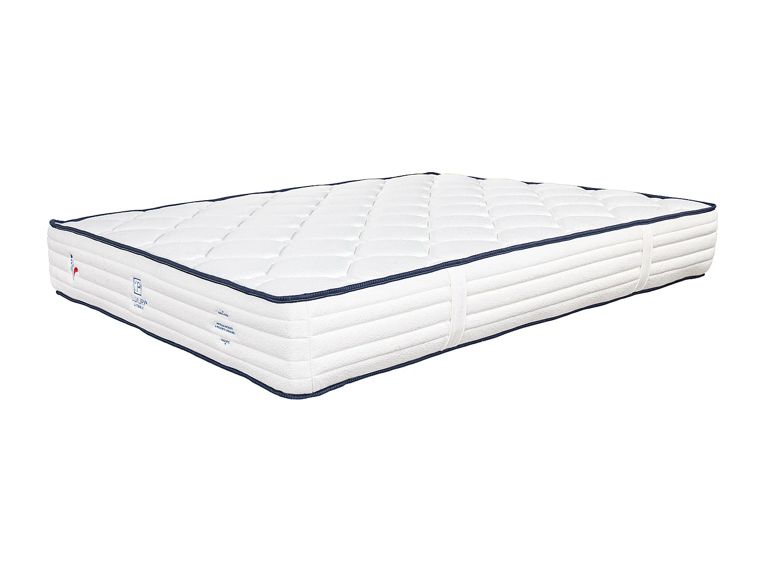 Ensemble Matelas 140x190 cm, Patriote, 27 cm + sommier blanc