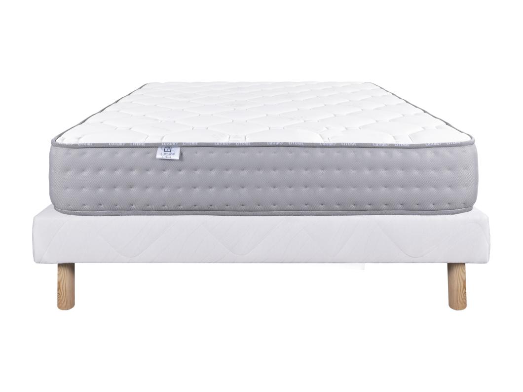 Ensemble Matelas 140x190 cm, Zen, 20 cm + sommier blanc