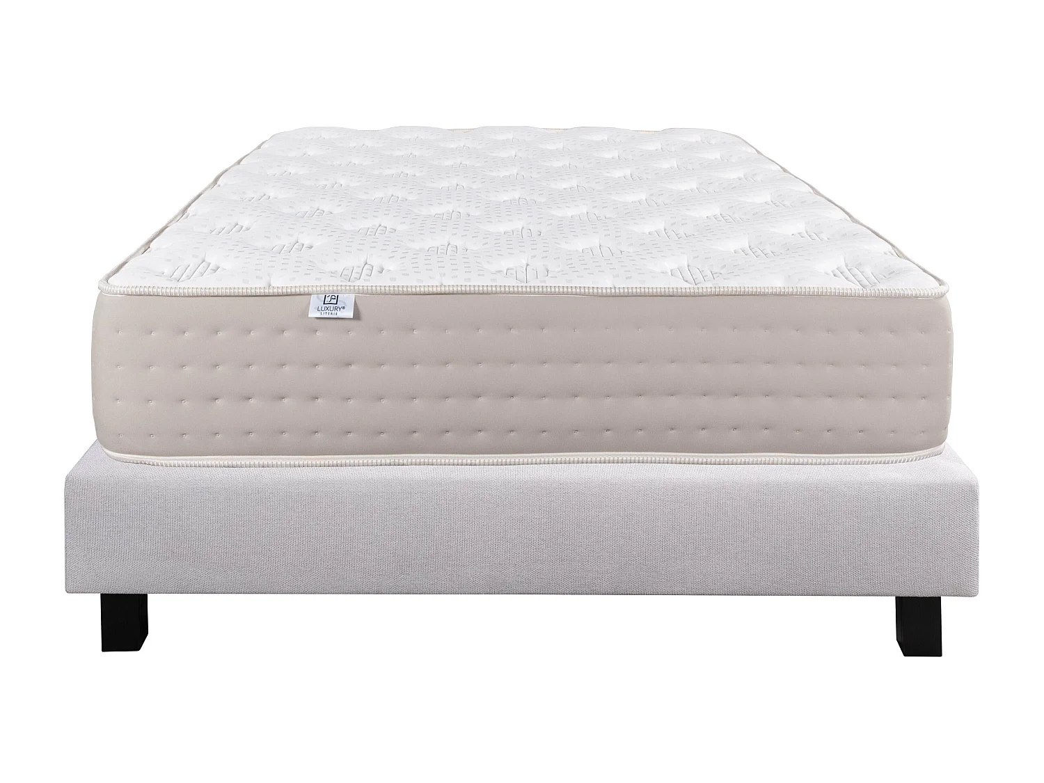 Ensemble Matelas 140x200 cm, Dreamlux, 26 cm + sommier gris