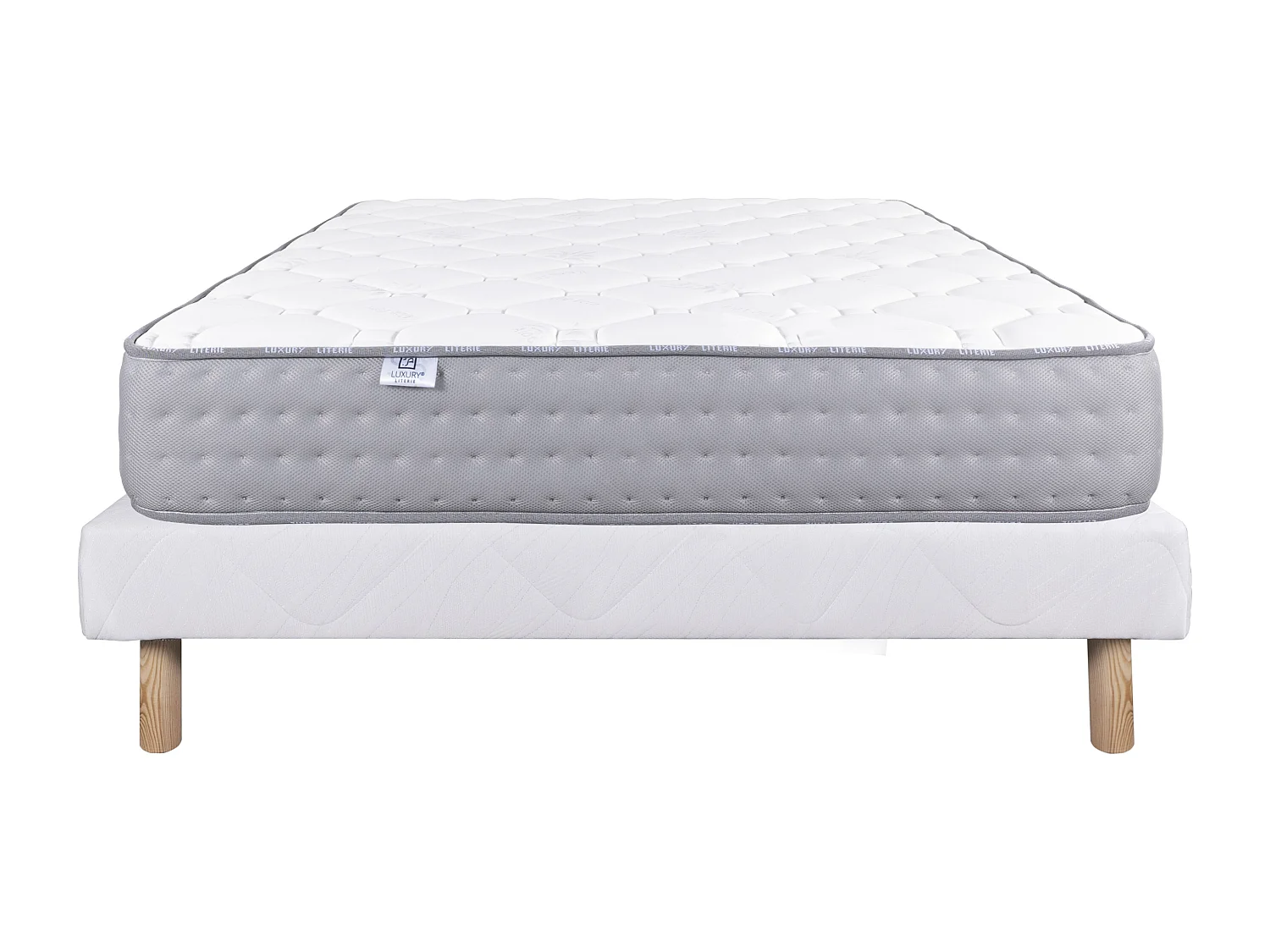 Ensemble Matelas 90x190 cm, Zen, 20 cm + sommier blanc