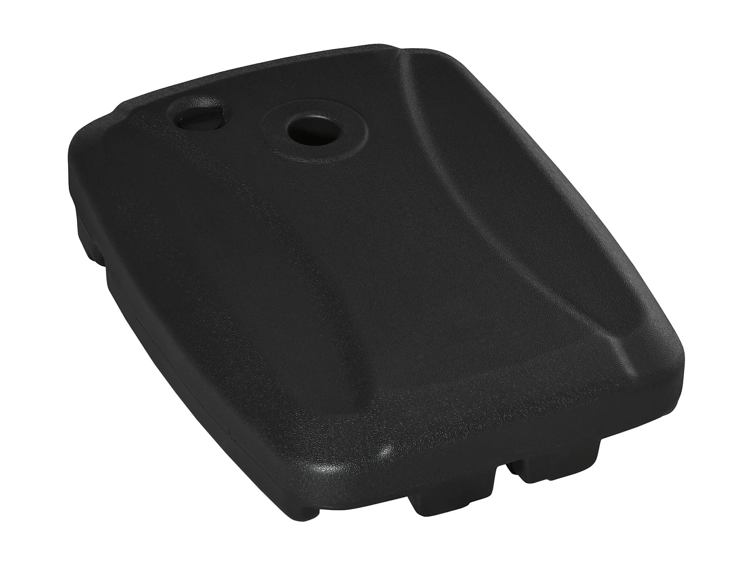 Pied de parasol déporté base de lestage parasol HDPE surface texturée noir