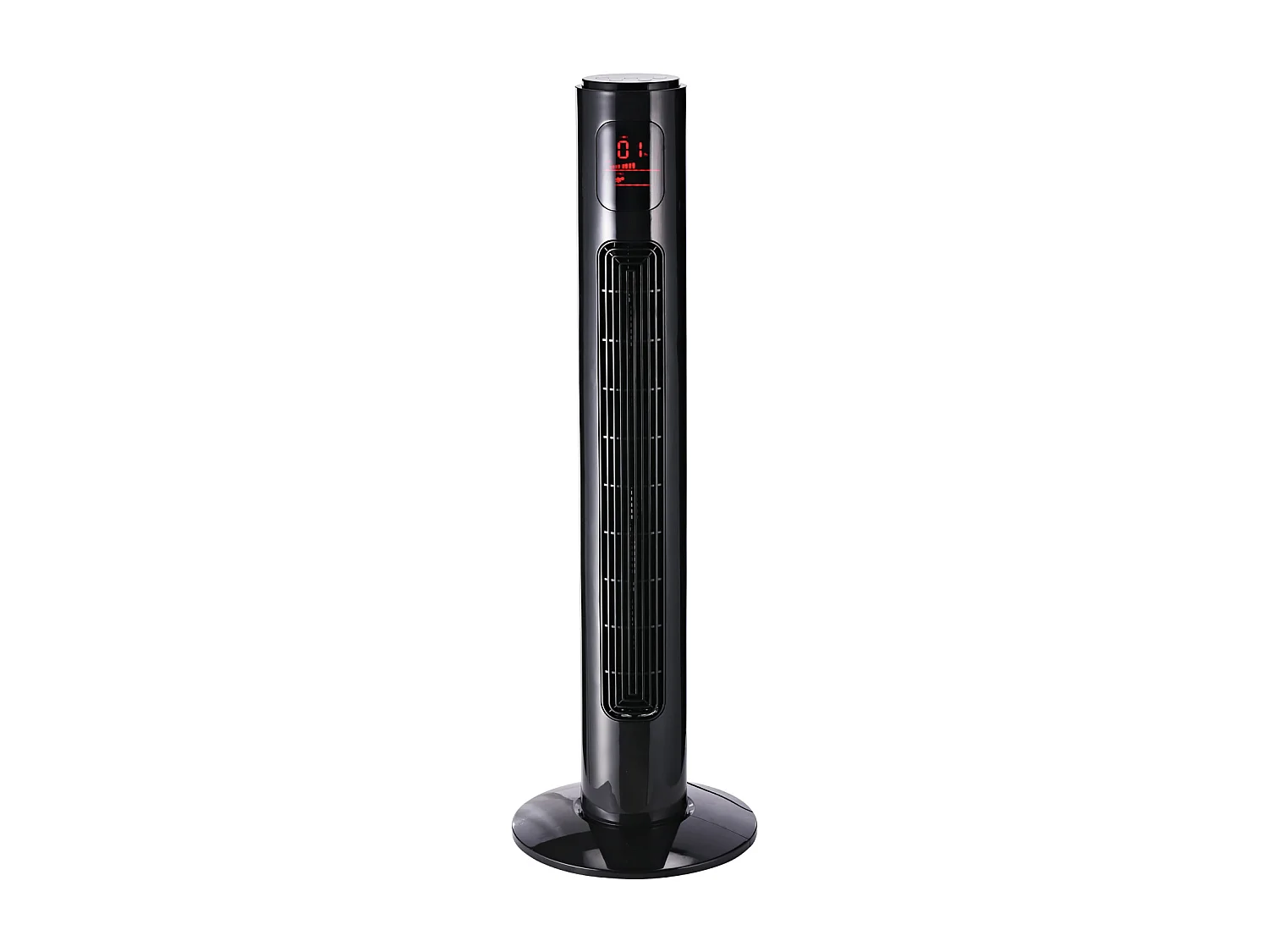 Ventilateur colonne tour oscillant silencieux 45 W avec télécommande écran affichage minuterie 3 modes 3 vitesses 32L x 32l x 96H cm noir