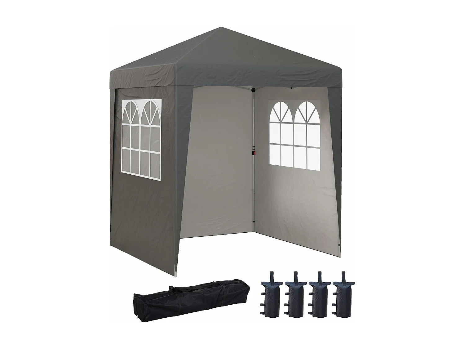 Tonnelle de jardin pliante pop-up réglable anti-UV 30+ 4 sacs lestage sac de transport