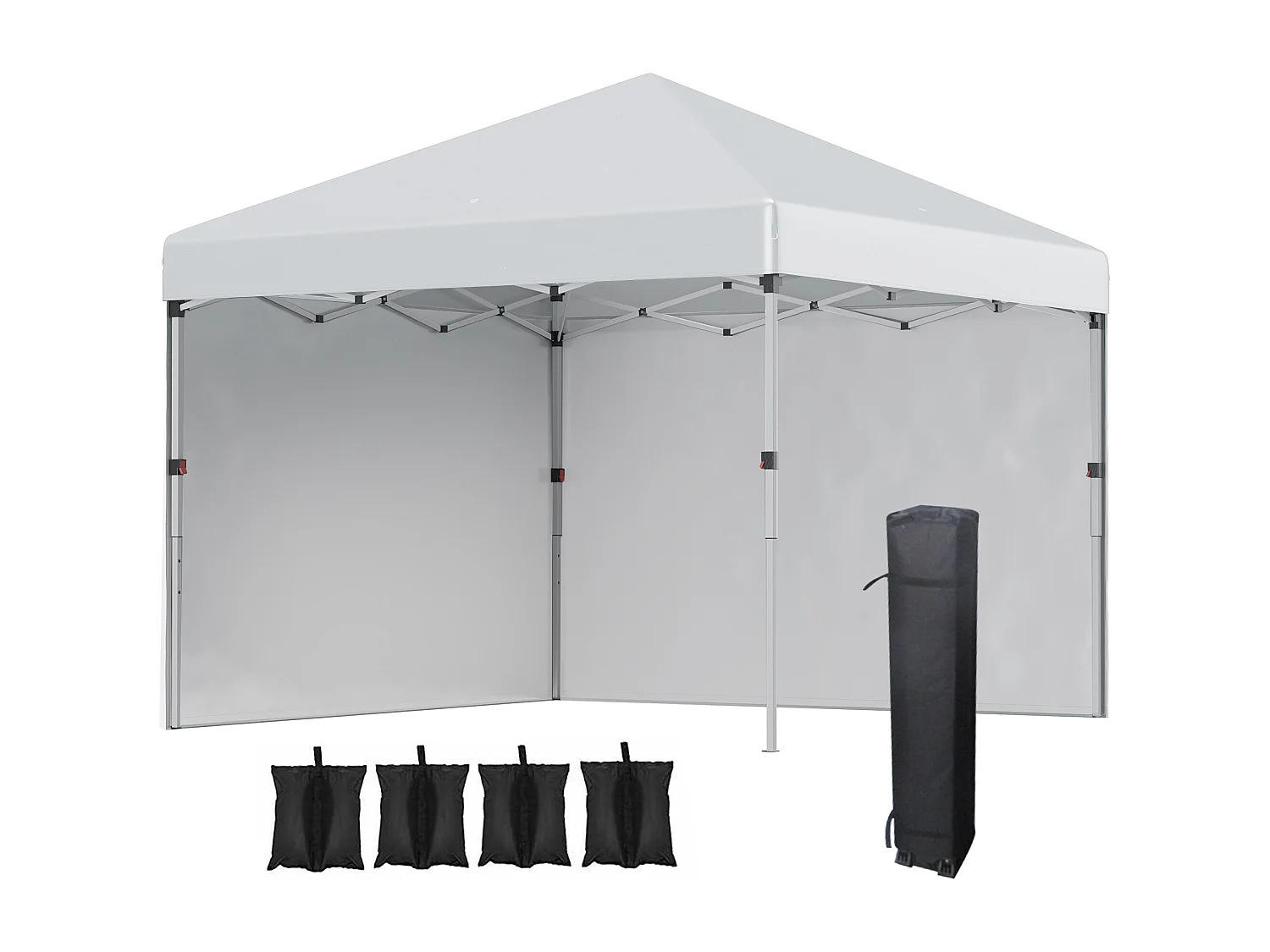 Tonnelle barnum pop-up UV 30+ sac transport inclus gris