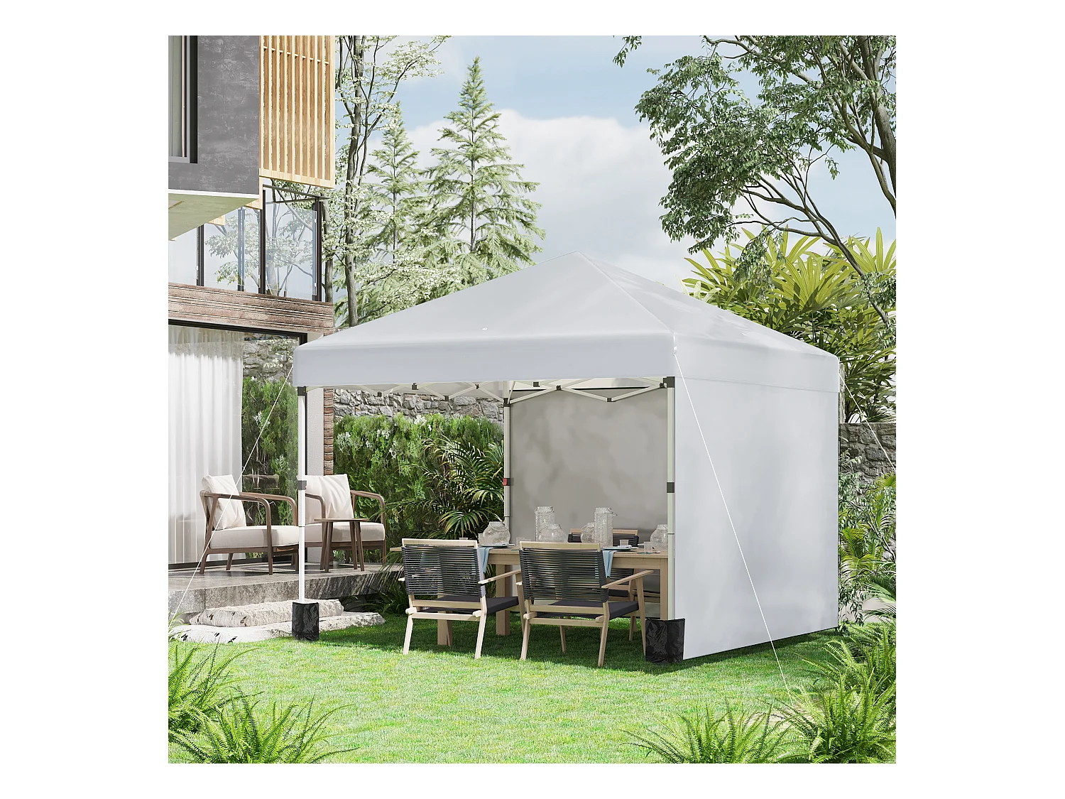 Tonnelle barnum pop-up UV 30+ sac transport inclus gris