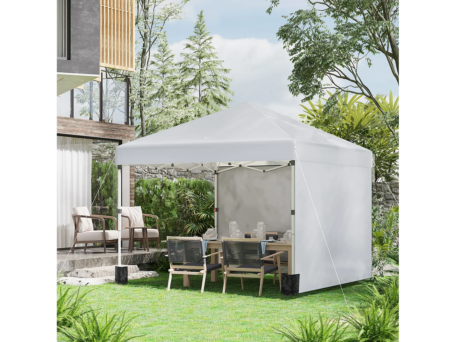 Tonnelle barnum pop-up UV 30+ sac transport inclus gris