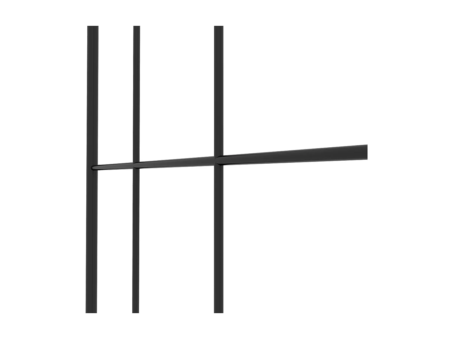 Treillis de jardin lot de 2 support pour plantes grimpantes en métal noir