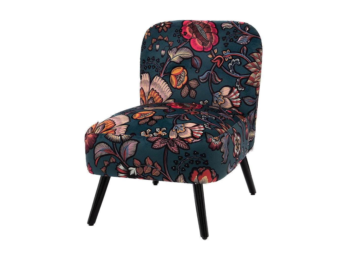 Fauteuil bucolique Indi bleu