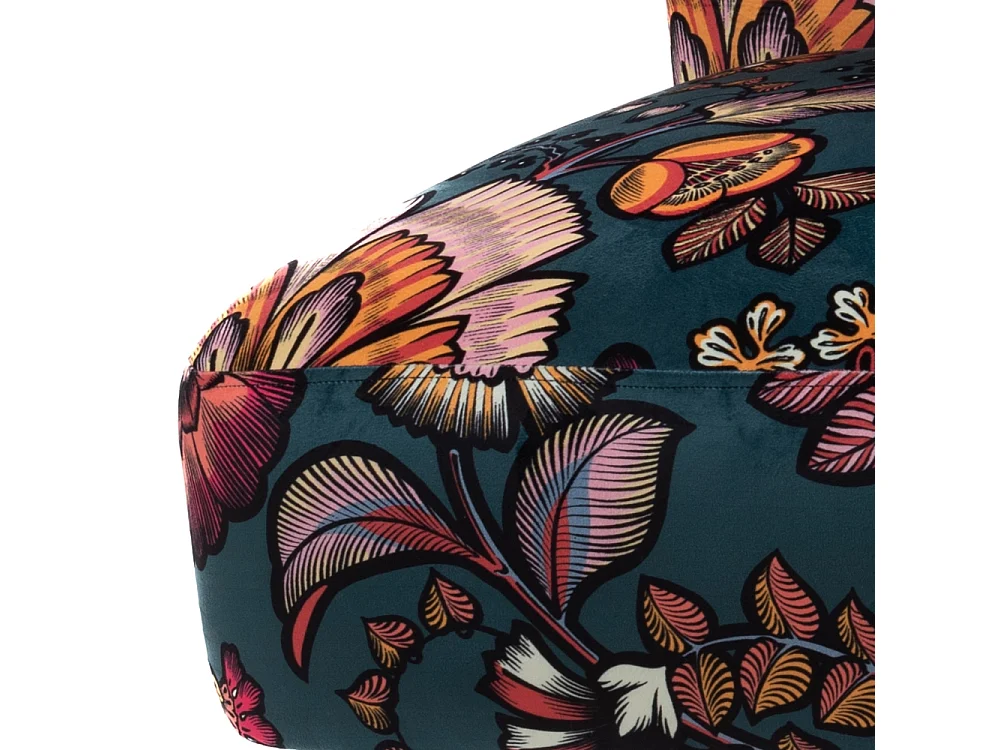 Fauteuil bucolique Indi bleu