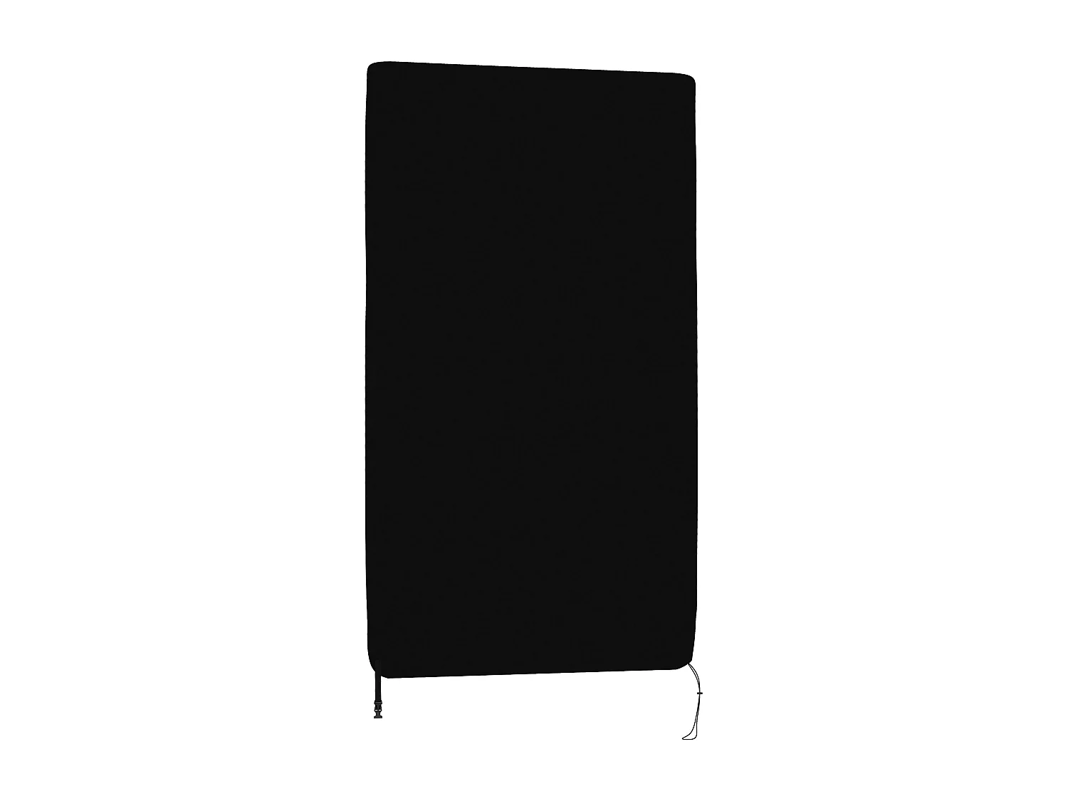 Housse de table de ping-pong avec fermeture éclair anti-UV imperméable noir