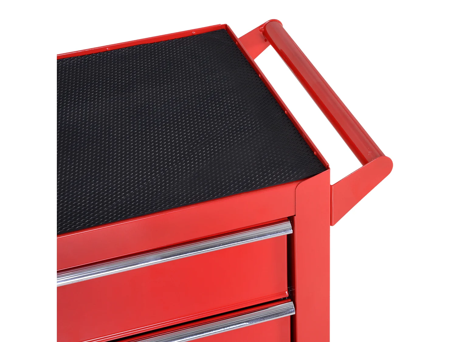 Servante d'atelier 5 tiroirs verrouillables 2 clés tôle d'acier rouge