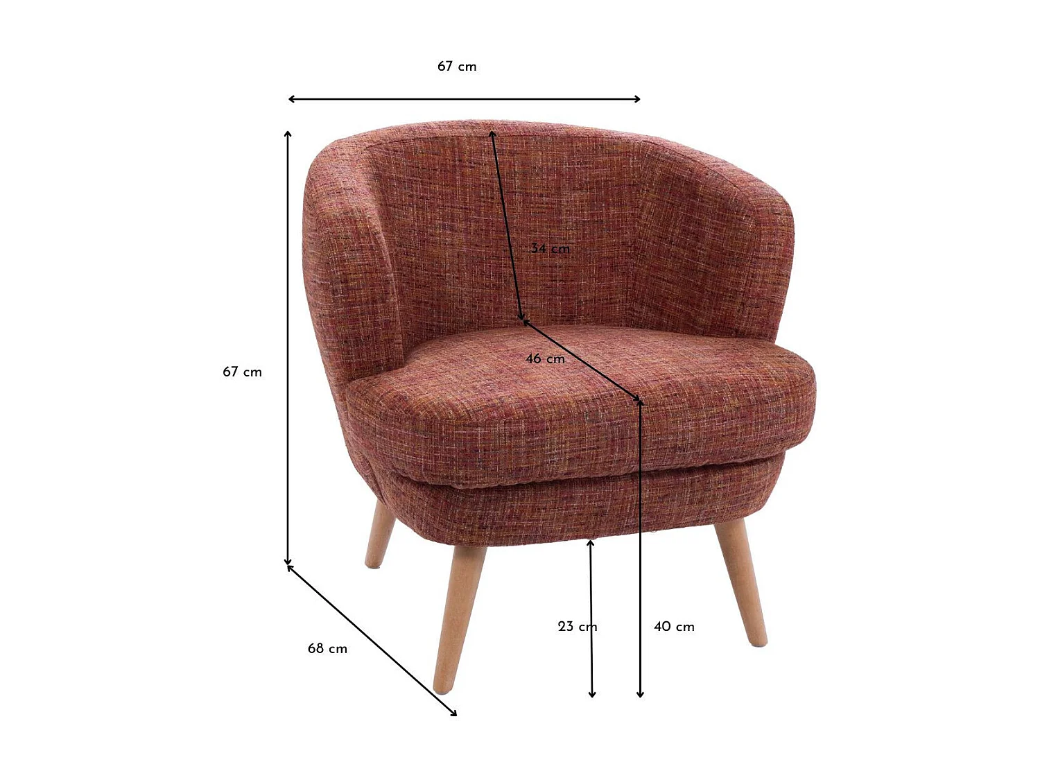 Fauteuil Atalaya Terracotta