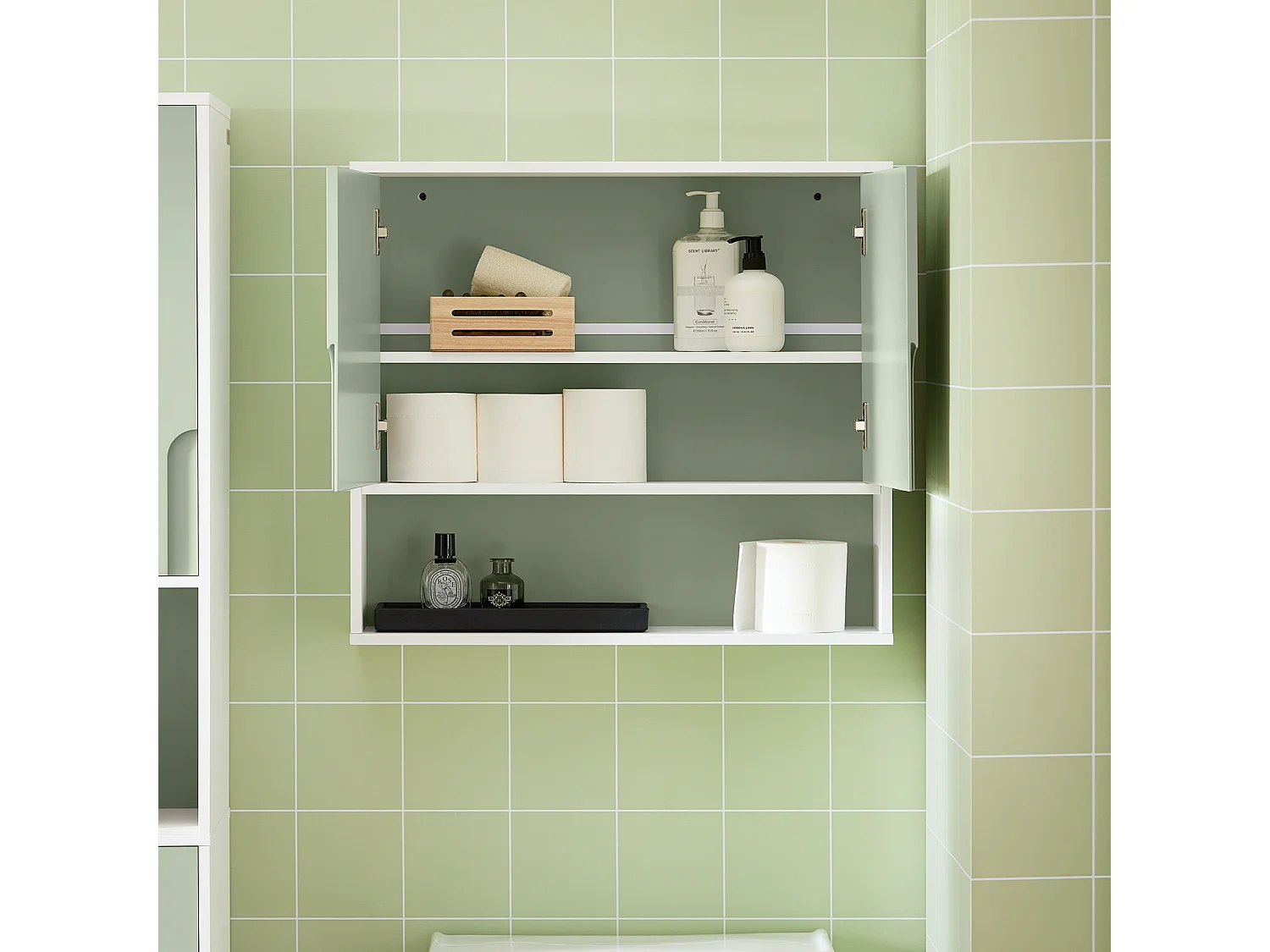 Szafka wisząca łazienkowa ścienna BZR140-GR