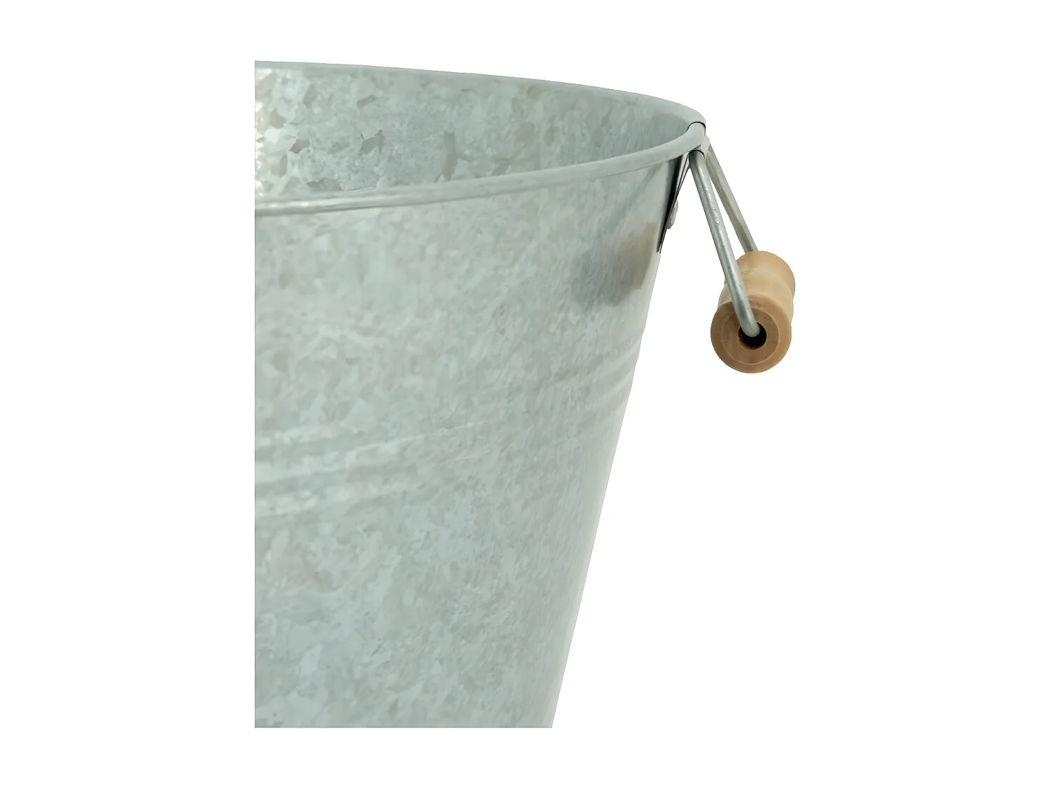 Rafraîchisseur de bouteilles sur pieds en métal galvanisé