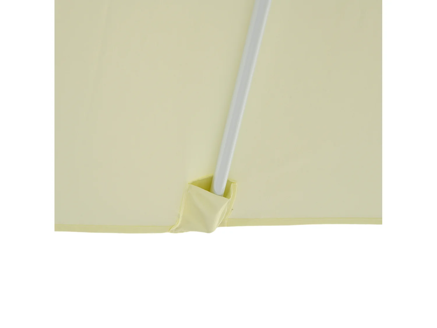 Parasol de jardin carré réglable dim. 2,48L x 2,48l x 2,50H m alu métal polyester haute densité 180 g/m² beige