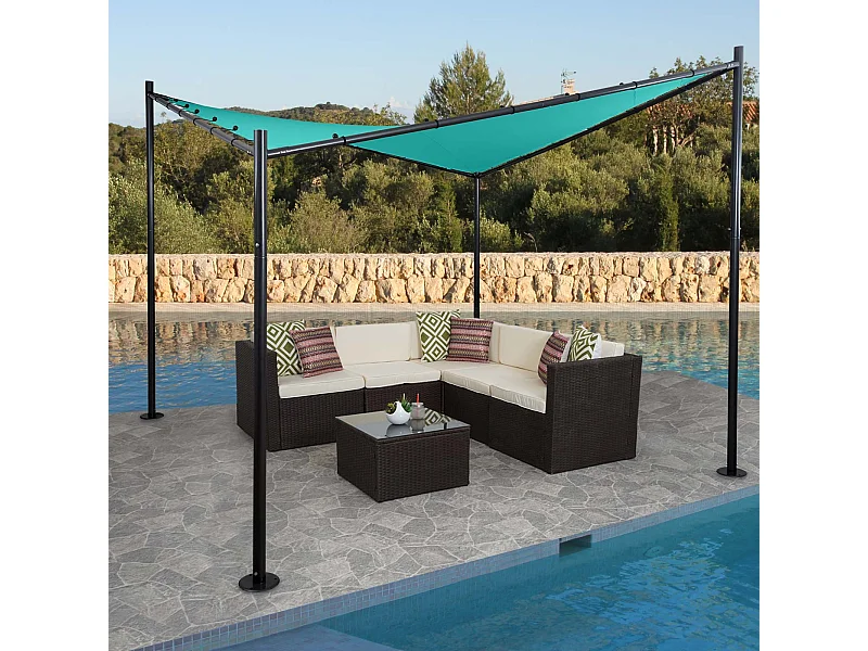 Pergola MCW-A41,  4x4m turquoise