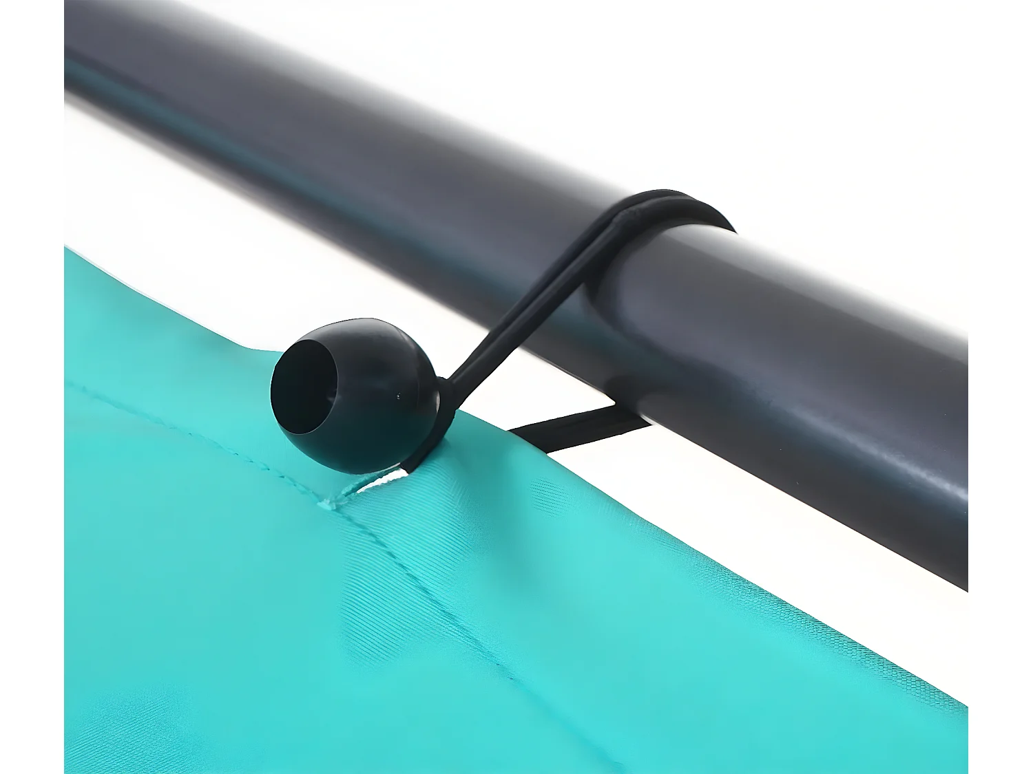 Gazebo pergola MCW-A41 acciaio poliestere 4x4m azzurro