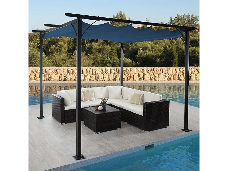 Pergola MCW-C42,  3x3m niebieski