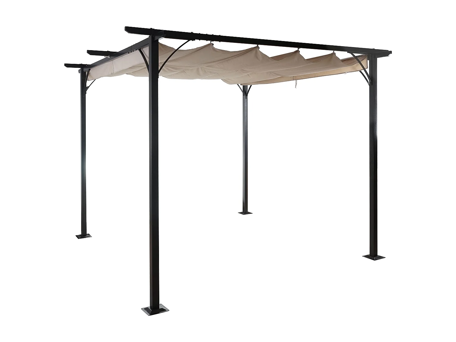 Pergola MCW-C42,  3x3 m, cremefarvet