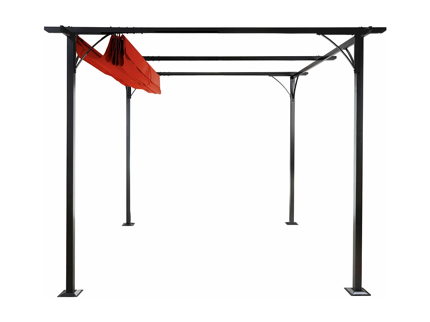 Pergola MCW-C42,  3x3m terracotta