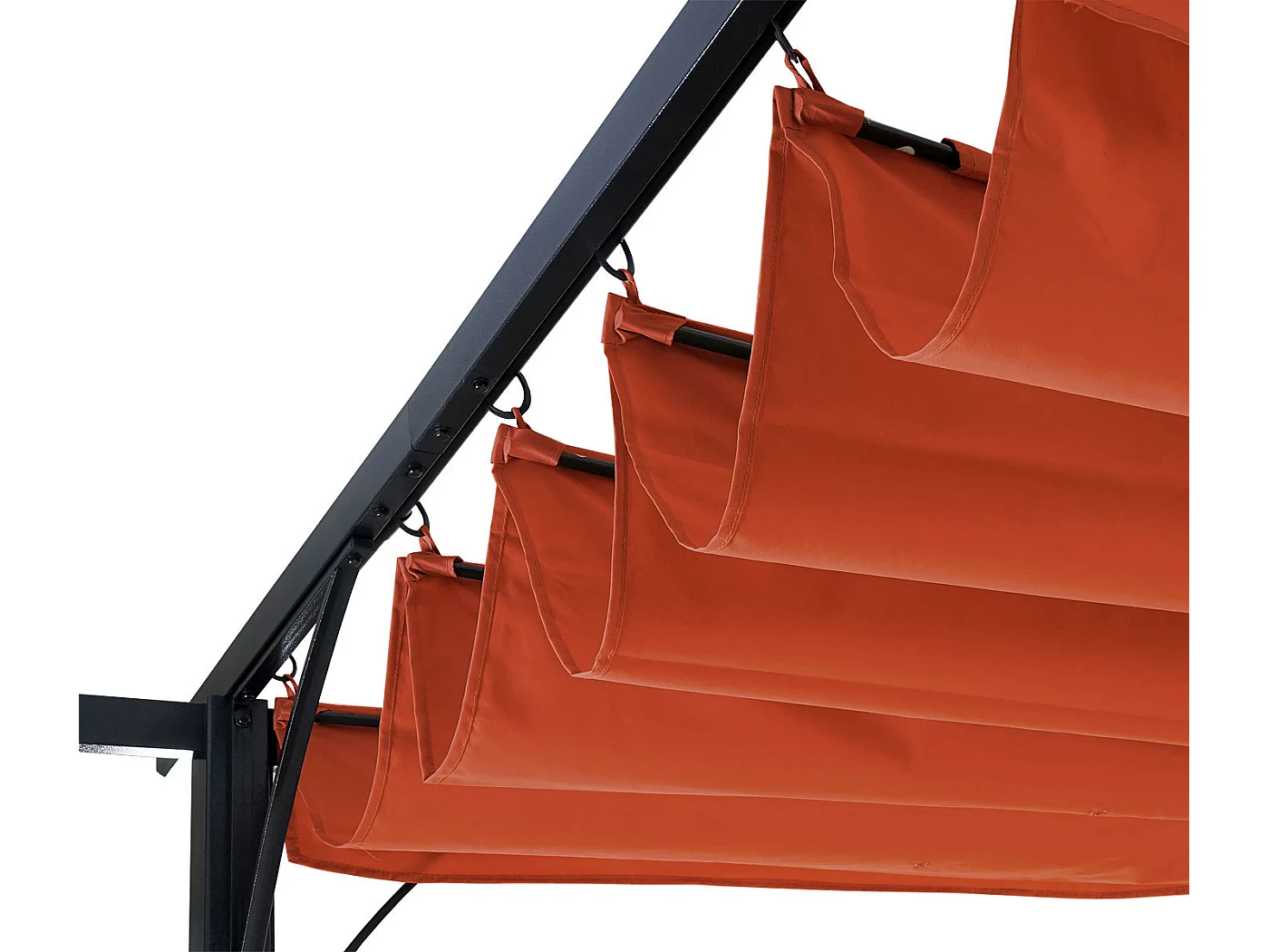 Pergola MCW-C42, 3x3m terracotta