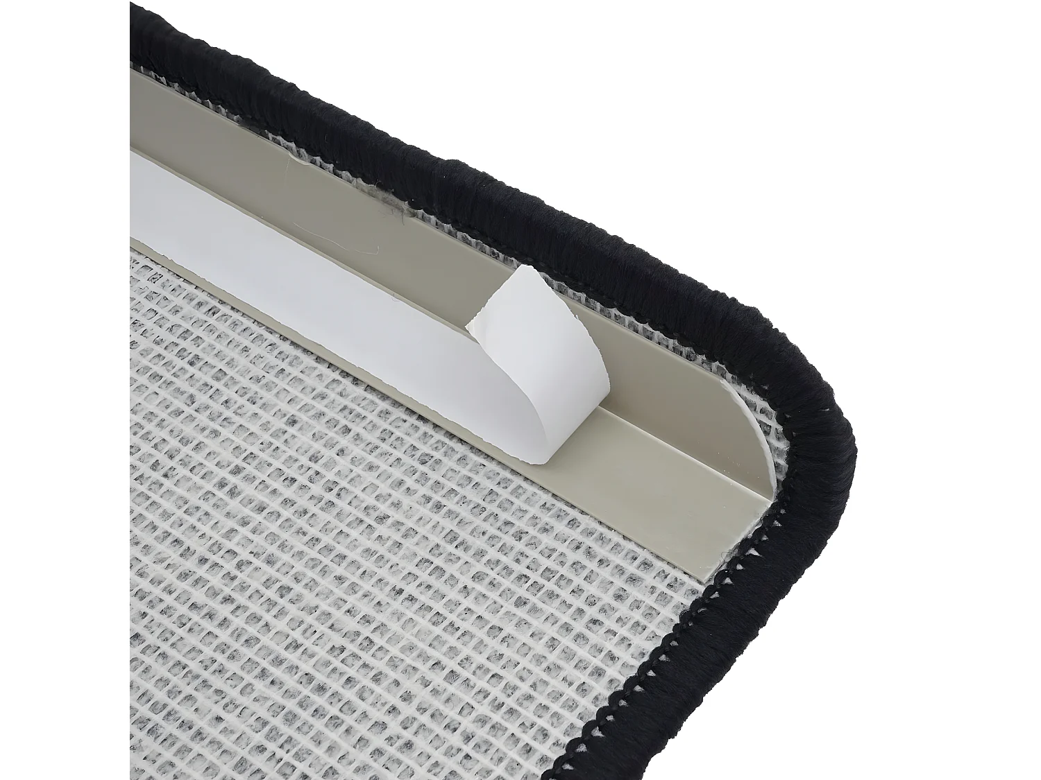 Tapete de degraus MCW-G49 (conjunto de 15),  retangular, preto-antracite