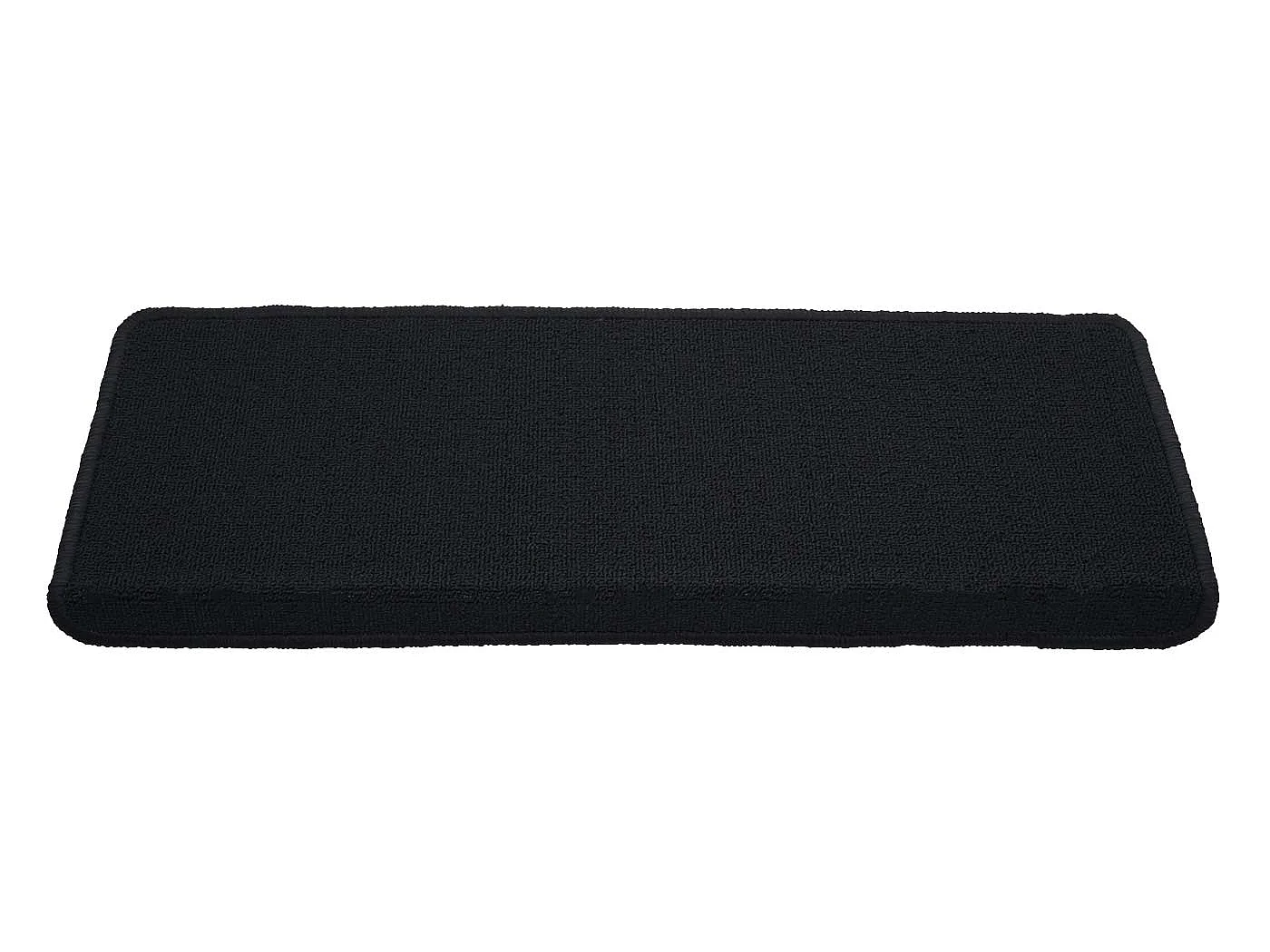 MCW-G49 stair mat (set of 15),  rectangular, black and anthracite