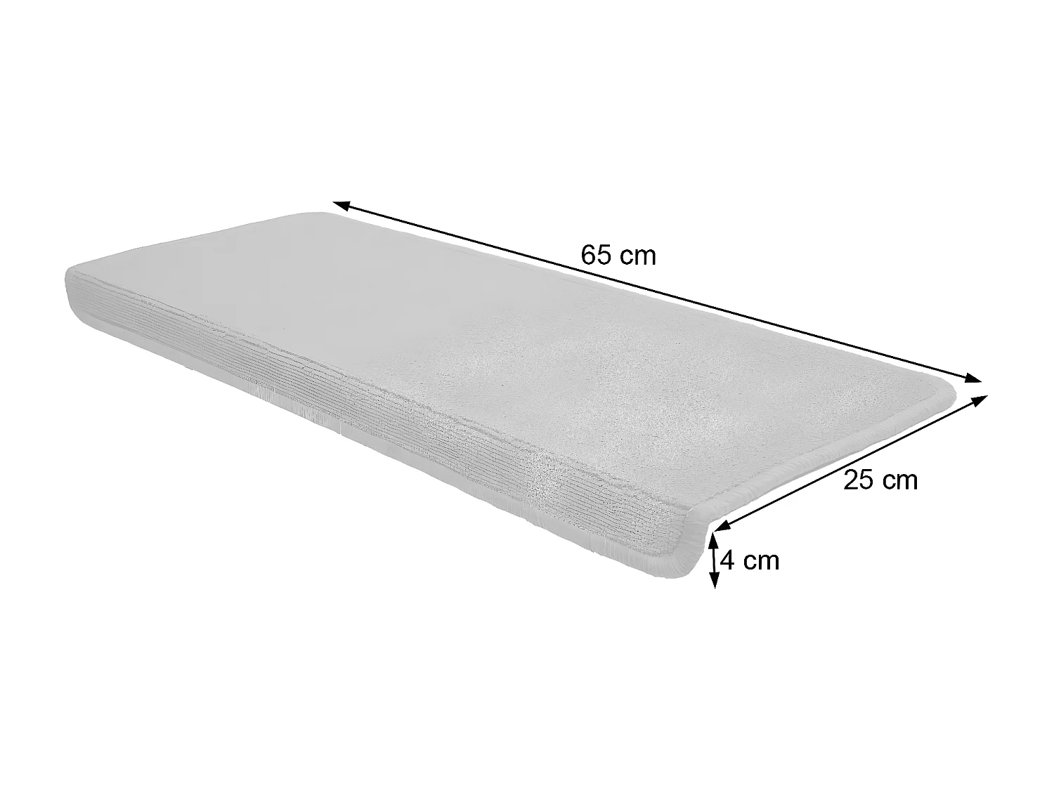 Mata do stepowania MCW-G49 (zestaw 15 sztuk),  prostokątny, szary