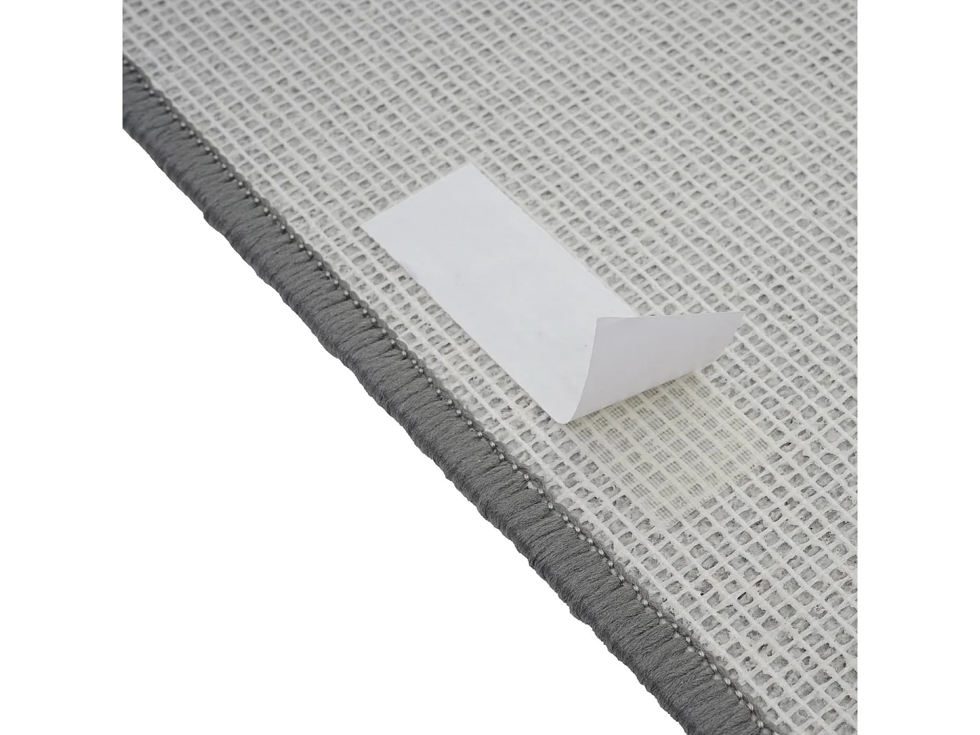 MCW-G49 stair mat (set of 15),  rectangular, grey