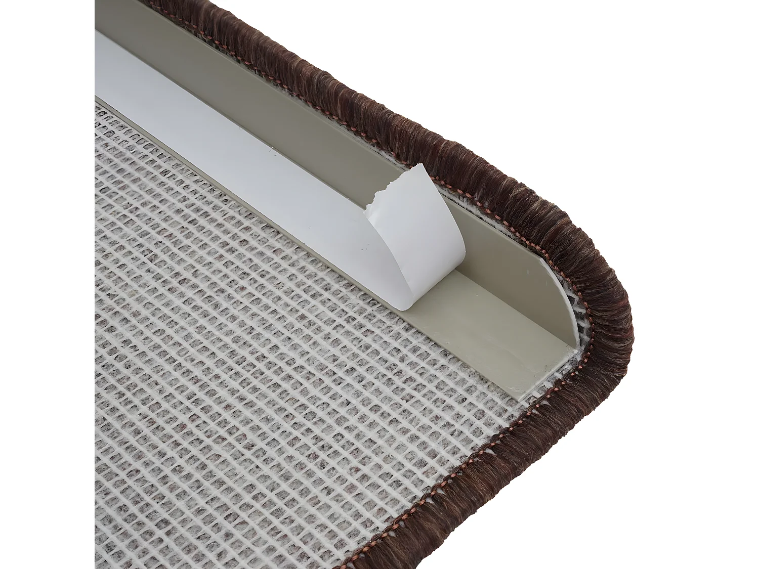 Mata do stepowania MCW-G49 (zestaw 15 sztuk),  półokrągły, brązowy