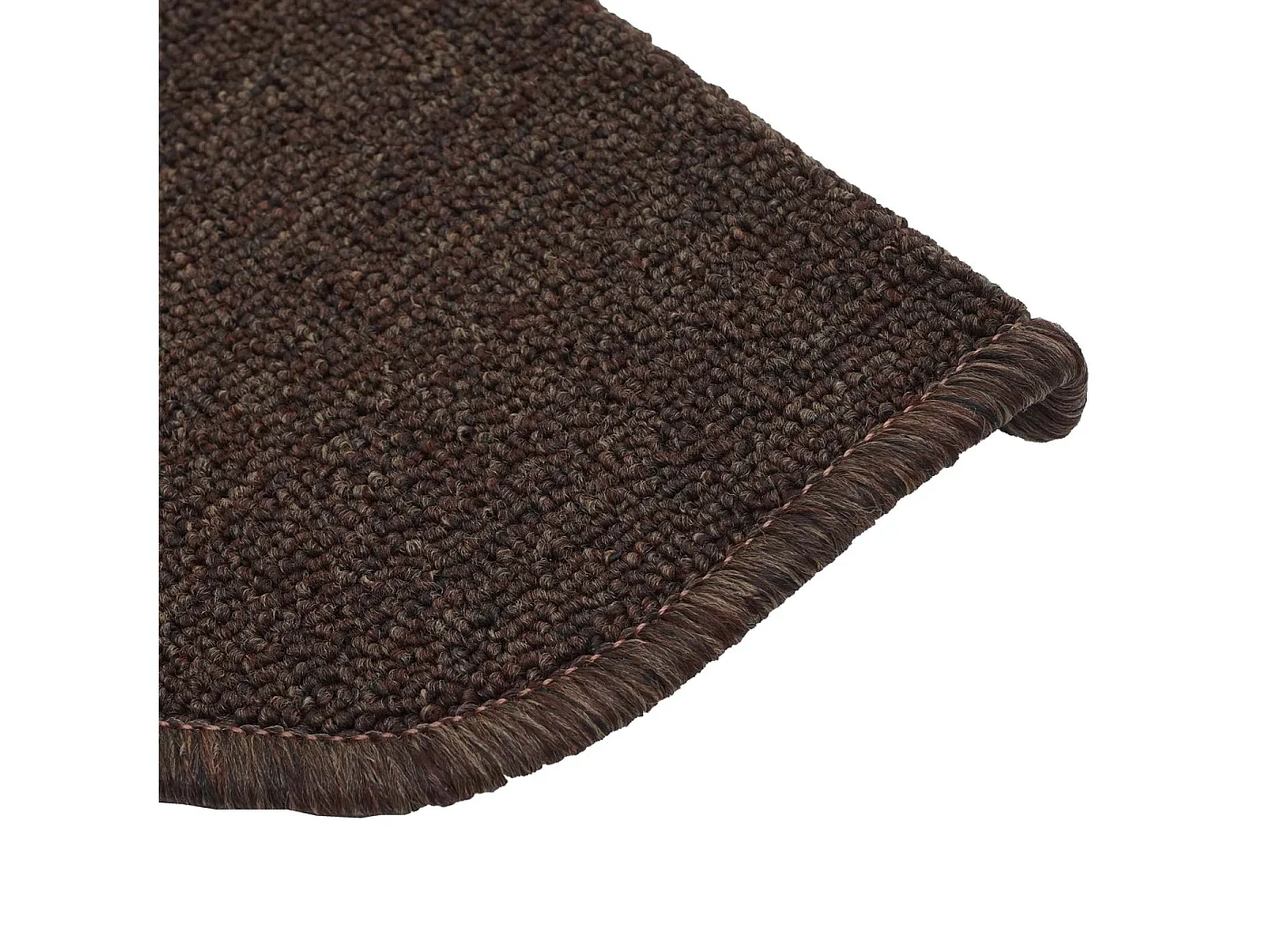 Tapete de degraus MCW-G49 (conjunto de 15),  meio redondo, castanho