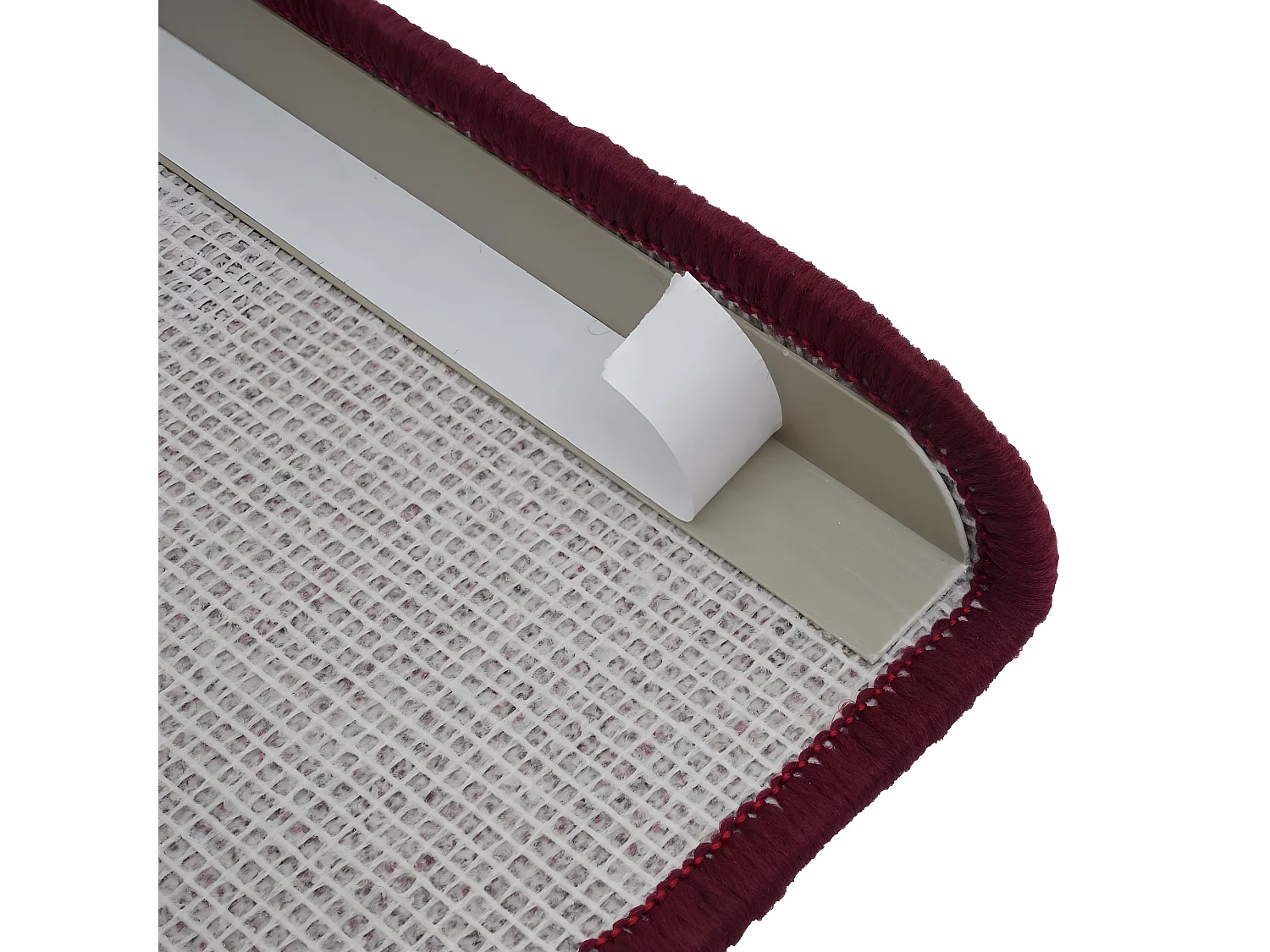 Traptredenmat MCW-G49 (set van 15),  halfrond, bordeaux