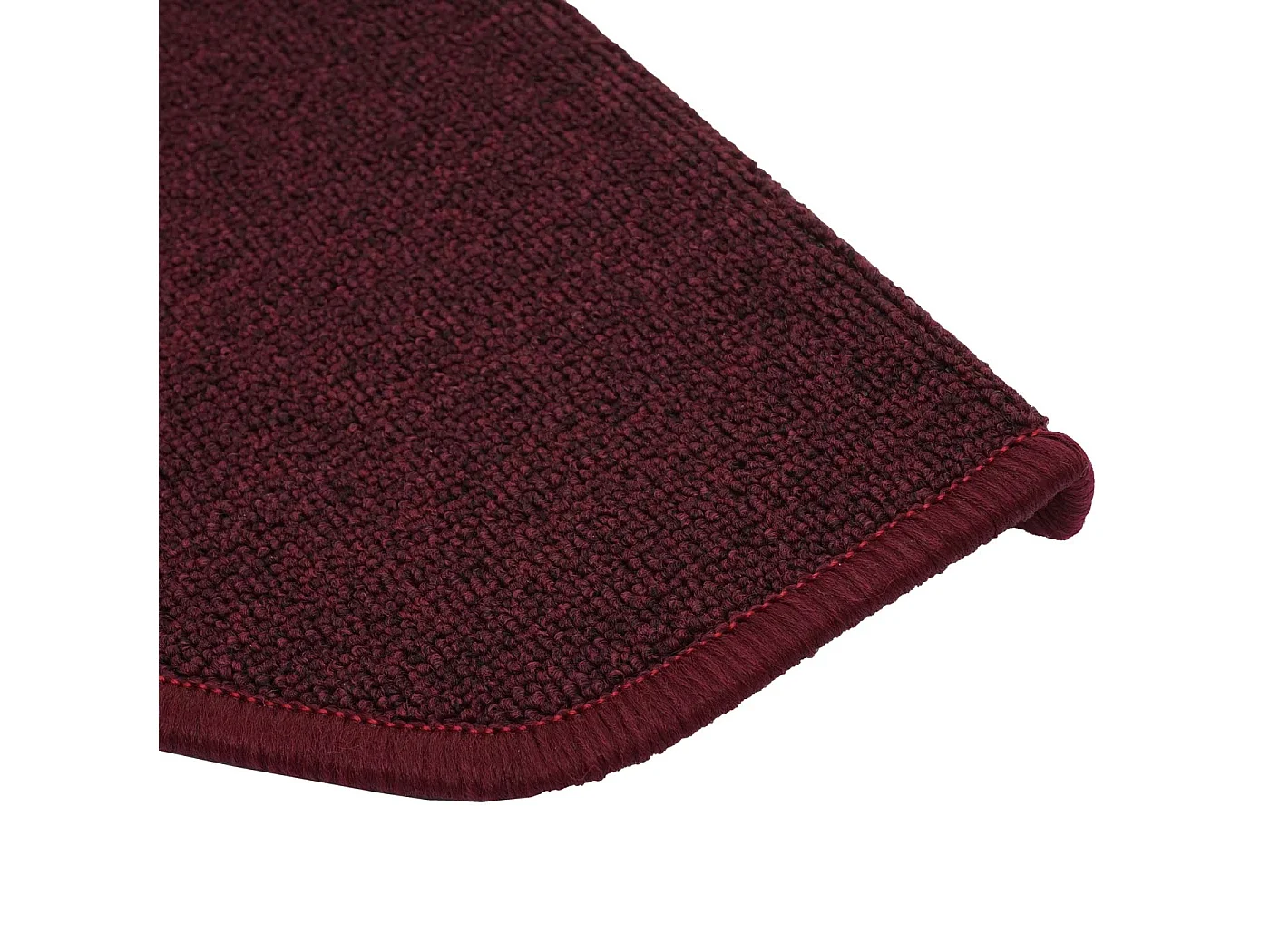 MCW-G49 stair mat (set of 15),  semi-circular, burgundy