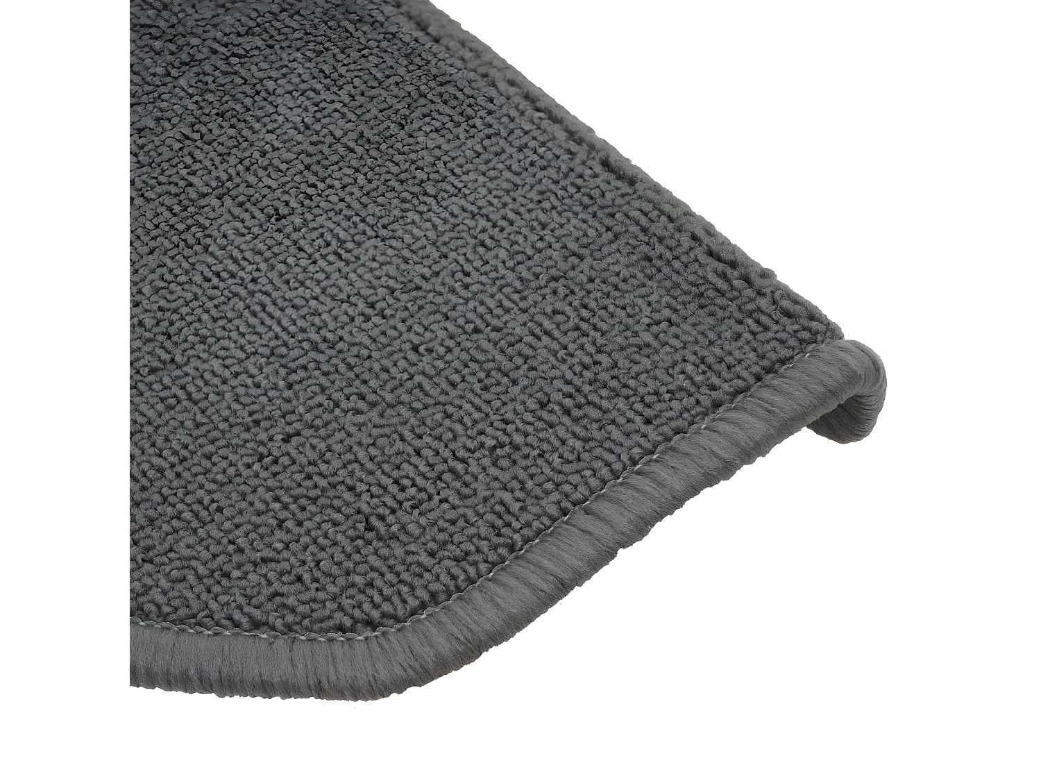 Tappetini per scale autoadesivi semicircolari MCW-G49 15 pezzi 65x25cm grigio