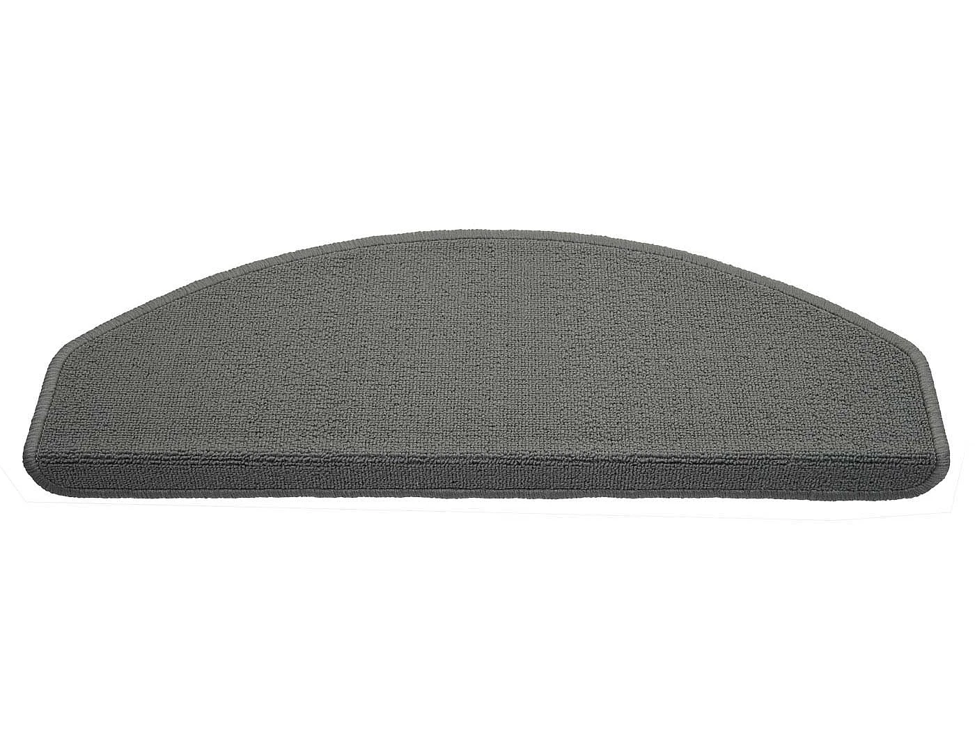 MCW-G49 stair mat (set of 15),  semi-circular, grey