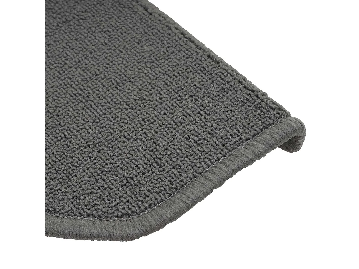 MCW-G49 stair mat (set of 15),  semi-circular, grey