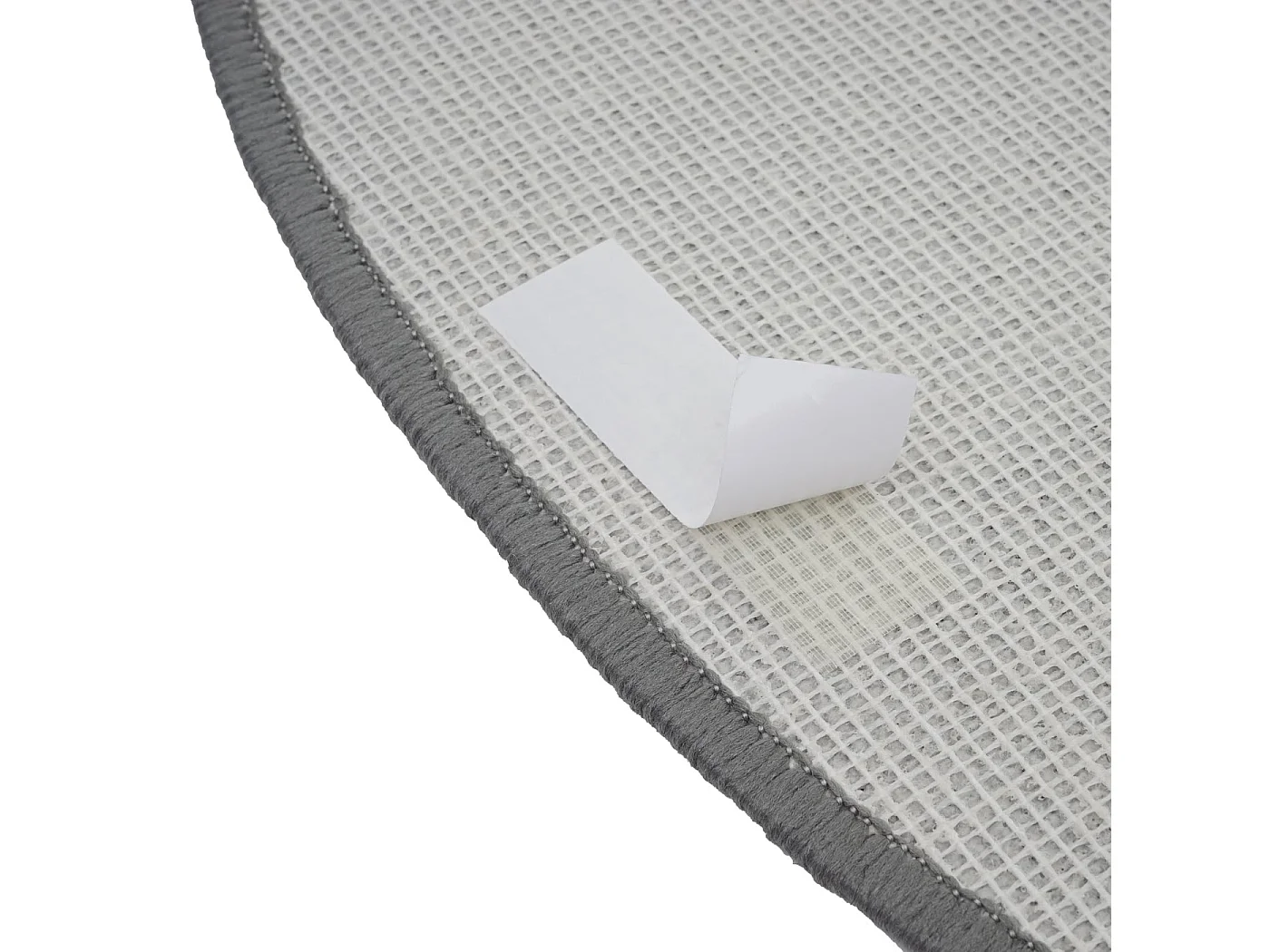 MCW-G49 stair mat (set of 15),  semi-circular, grey